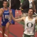 Runner celebrates way too early