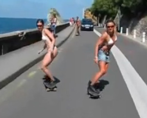 Bikini Skateboard Girls