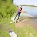 Water Skier Crashes 