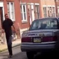 Dude Knocks Himself Out Attacking Parked Car