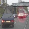 Driver Gets Hit By The Slowest Train Ever