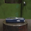 Crushing Nokia 3310 with hydraulic press