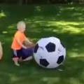 Dad Pisses Off His Boy With a Soccer Ball
