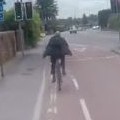 Rude Cyclist Gets Instant Karma