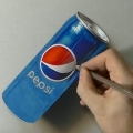 Thumb for Drawing of a Pepsi can - How to draw 3D Art