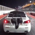 Lexus Turbo Goes Airborne And Jumps The Fence