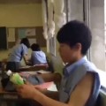 Kid Throws Out Trash, Japanese Style