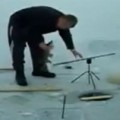 Russian Ice Fishing Doesn't Go As Planned