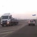 Extremely Close Call For Lucky Pedestrian