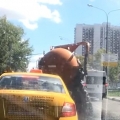 Thumb for Poop Truck Filled To The Brim, Explodes In Traffic