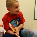 Kid's Hilarious Reaction To Getting Cast Off