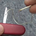 How to sew with a Swiss Army knife