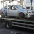 Man Drives His Car Off Tow Truck To Avoid Fine