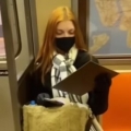 Artist paints woman on NYC subway and she promptly cries