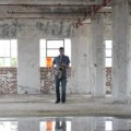 Saxophone Inside An Empty Warehouse