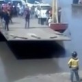 Clumsy Guy Almost Killed By Ferry