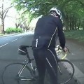 Distracted Cyclist Slams Into Parked Car