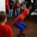 Spiderman Knocks Himself Out at Kids Birthday Party